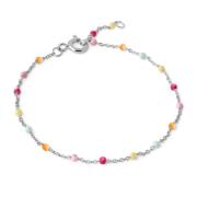 Enamel Lola Rainbow Armband Silber B66S-Rainbow