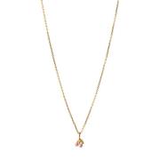 Enamel Cherry Halskette 18 kt. Silber vergoldet N70GM-Light pink