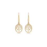 Mads Z Tree of Life Ohrringe 8 kt. Gold 3310111