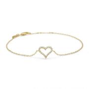 Mads Z Tender Heart Armband 14 kt. Gold 0,12 ct. 1551312