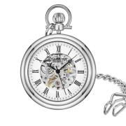 Stührling Vintage Skeleton Taschenuhr 6053.33113