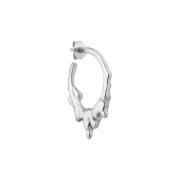 Jane Kønig Small Drippy Hoops Ohrring Single Silber SDH-AW22-S