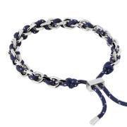 PDPAOLA Midnight Rope And Chain Armband Silber PU02-687-U