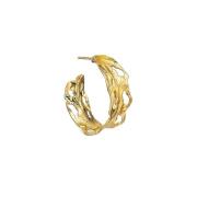 Jane Kønig Big Leaf Ohrring Single 18 kt. Silber vergoldet BLH-HOL23-G