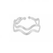 Pernille Corydon Double Wave Ring Silber r-456-s