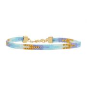 Nuni Copenhagen Mary Armband 18 kt. Silber Vergoldet A3013-LightBlue