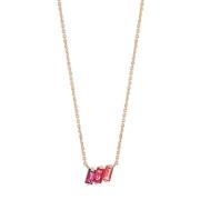 Suzanne Kalan Mini Baguette Bar Rosa Halskette 14 kt. Gold PN506A-RG