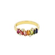 Suzanne Kalan Amalfi Wave Ring 14 kt. Gold 0,10 ct. PR534-YGRBW