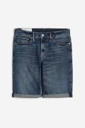 H&M Jeansshorts Regular Dunkles Denimblau in Größe W 32. Farbe: Dark d...