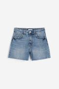 H&M Hohe Denim-Shorts Blau in Größe 38. Farbe: Denim blue