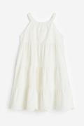 H&M Neckholder-Kleid mit Broderie Anglaise Weiß, Kleider in Größe 110....