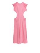 Arket Kleid aus Lyocell mit Cut-outs Rosa, Alltagskleider in Größe M. ...