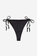 H&M Bikinihose Brazilian Schwarz, Bikini-Unterteil in Größe M. Farbe: ...