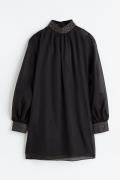 H&M Kleid mit Strass Schwarz, Party kleider in Größe 36. Farbe: Black