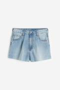 H&M Hohe Denim-Shorts Helles Denimblau in Größe 38. Farbe: Light denim...