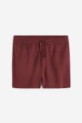 H&M Shorts aus Lyocell Regular Fit Weinrot in Größe XXL. Farbe: Burgun...