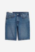 H&M Jeansshorts Regular Dunkles Denimblau in Größe W 40. Farbe: Dark d...