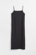 H&M Slipkleid aus Jersey Schwarz, Alltagskleider in Größe XL. Farbe: B...