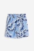 H&M Shorts aus Leinenmix Hellblau/Palmen in Größe M. Farbe: Light blue...
