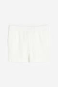 H&M Leinenshorts Regular Fit Weiß in Größe XXXL. Farbe: White