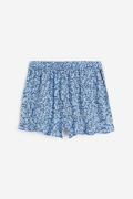 H&M Shorts mit Volants Blau/Geblümt in Größe 170. Farbe: Blue/floral