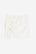 H&M Strandrock mit Tunnelzug Weiß, Röcke in Größe L. Farbe: White