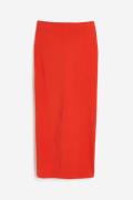 H&M Langer Jerseyrock Orangerot, Röcke in Größe M. Farbe: Orange-red