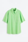 H&M Kurzarmhemd Knallgrün, Freizeithemden in Größe XS. Farbe: Bright g...