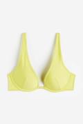 H&M Push-up-Bikinitop Gelb, Bikini-Oberteil in Größe 75D. Farbe: Yello...