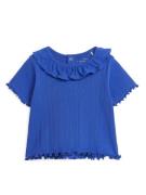 Arket Pointelle-Oberteil Blau, T-Shirts & Tops in Größe 74/80. Farbe: ...