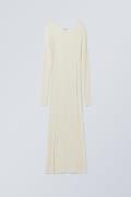 Weekday Kleid Luna Grauweiß, Alltagskleider in Größe M. Farbe: Dusty w...