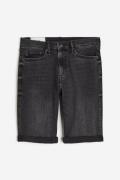 H&M Freefit® Slim Denim Shorts Schwarz in Größe W 38. Farbe: black 011