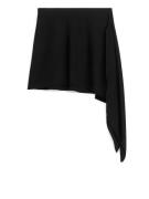 Arket Asymmetrischer Jersey-Minirock Schwarz, Röcke in Größe S. Farbe:...