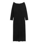 Arket Off-Shoulder-Kleid Schwarz, Alltagskleider in Größe S. Farbe: Bl...