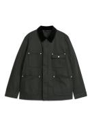 Arket Overshirt aus Baumwolle Schwarz, Jacken in Größe 52. Farbe: Blac...