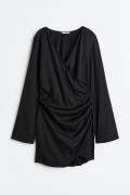 H&M Bodycon-Kleid mit Raffungen Schwarz, Party kleider in Größe XS. Fa...