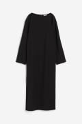 H&M Langes Kleid aus Wollmix Schwarz, Alltagskleider in Größe 36. Farb...