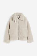 H&M Jacke aus Teddyfleece Hellbeige, Jacken in Größe XL. Farbe: Light ...
