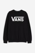 Vans Mn Classic Crew Ii Black/white, Sweatshirts in Größe L