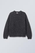 Weekday Oversized-Pullover aus Wollmischung Schwarz in Größe M. Farbe:...