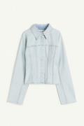 H&M Jeansbluse Helles Denimblau, Freizeithemden in Größe 4XL. Farbe: L...