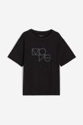 H&M DryMove™ Sport-T-Shirt Schwarz, Tops in Größe 122/128. Farbe: Blac...