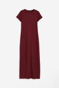H&M Bodycon-Kleid aus Jersey Weinrot, Alltagskleider in Größe S. Farbe...