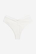 H&M Bikinihose Brazilian Weiß, Bikini-Unterteil in Größe 40. Farbe: Wh...