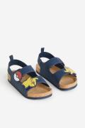 H&M Sandalen mit Knöchelriemen Dunkelblau/Pokémon in Größe 27. Farbe: ...