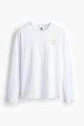 Double A By Wood Mel Tirewall Ls T-shirt White in Größe L