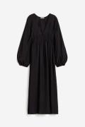 H&M Oversize-Kleid mit Bindedetail Schwarz, Alltagskleider in Größe S....