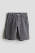 H&M Carpenter-Shorts Dunkelgrau in Größe 140. Farbe: Dark grey