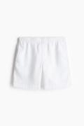 H&M Leinenshorts in Regular Fit Weiß Größe L. Farbe: White