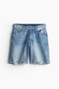 H&M Baggy Low Denim Shorts Helles Denimblau in Größe 44. Farbe: Light ...